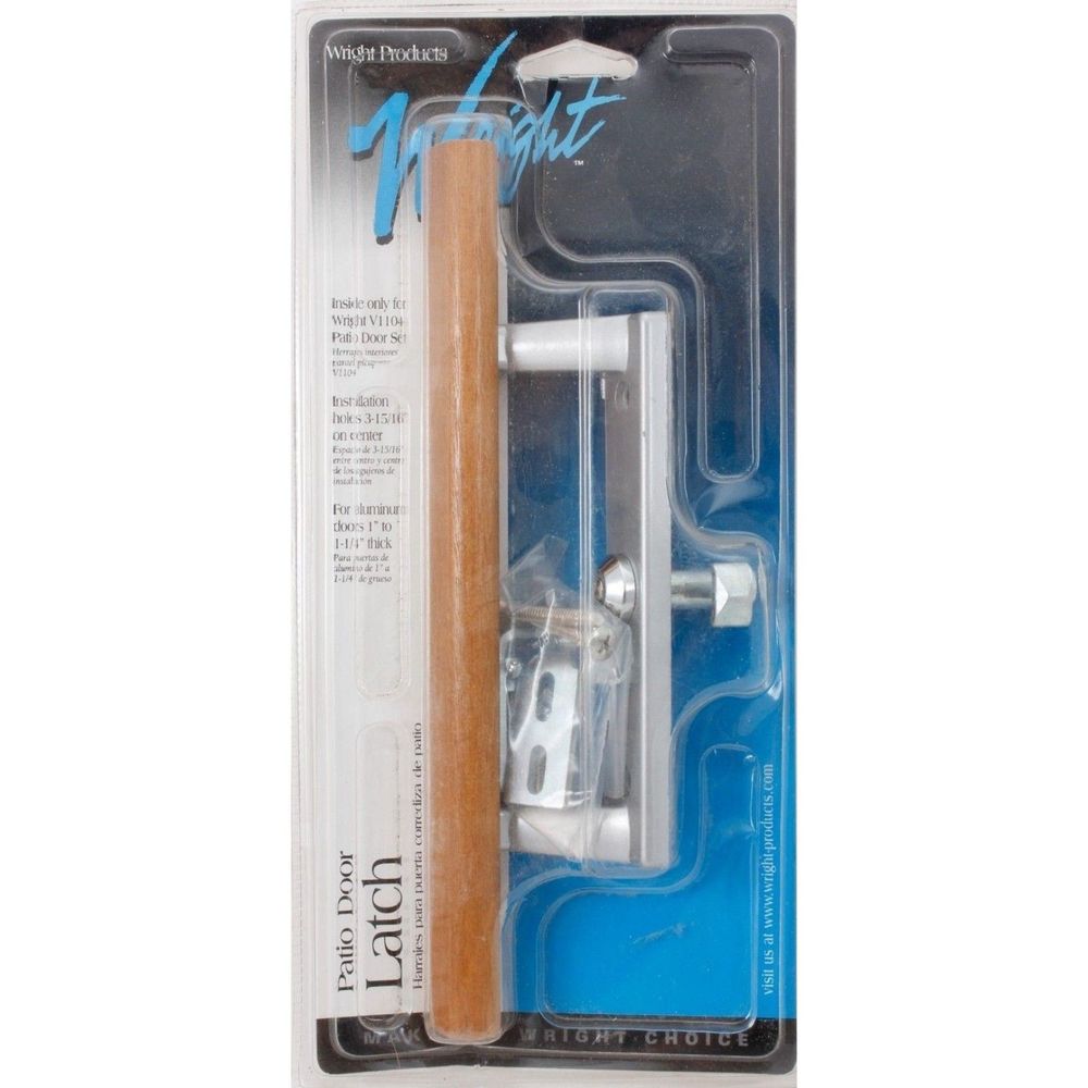 Wright Patio Door Latch Aluminum Doors 1"-1 1/4" Thick Holes 3 15/16"on Center